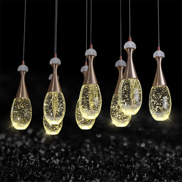 crystal globe pendant light
